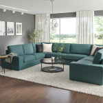 Диван U-образный - IKEA KIVIK/КИВИК ИКЕА, бирюзовый