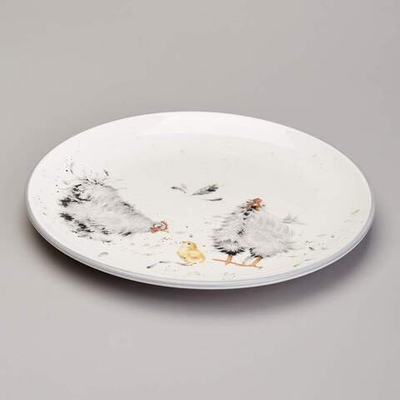 Тарелка 21см "Funny hens"