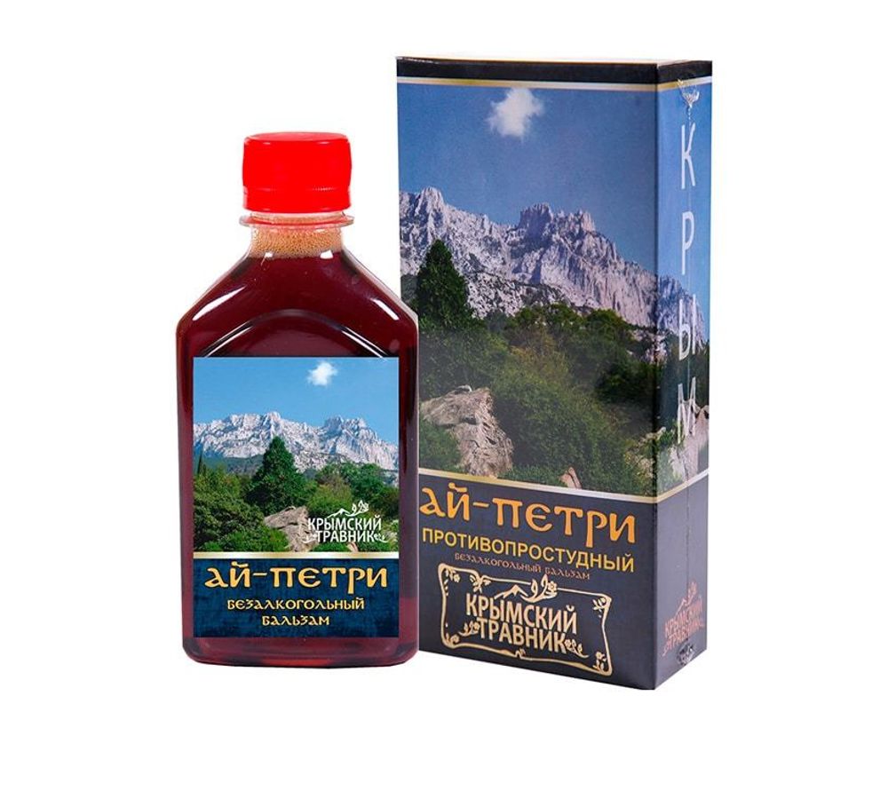 Противопростудный бальзам безалкогольный на травах “АЙ-ПЕТРИ” – ТМ «Крымский травник», 250 мл