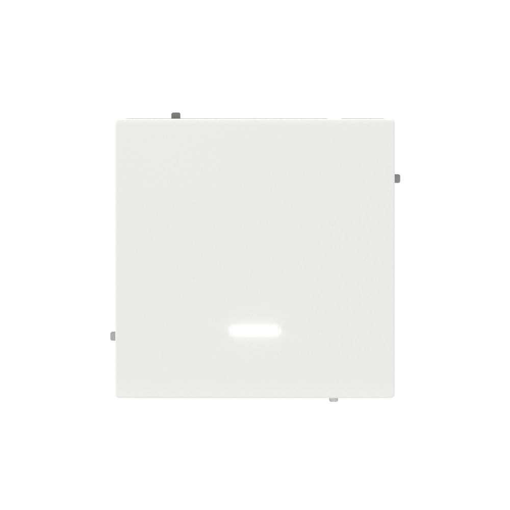 Выключатель одноклавишный с подсветкой, KANT, белая магнолия