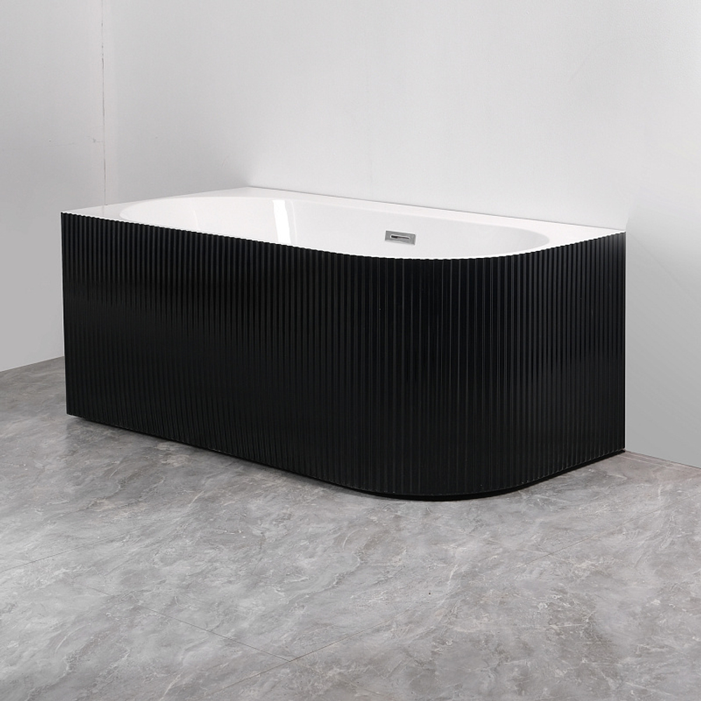 Ванна акриловая Azario LAGO BLANCO BLACK 170х75 пристенная (AZ-6724-1CLB 17075)