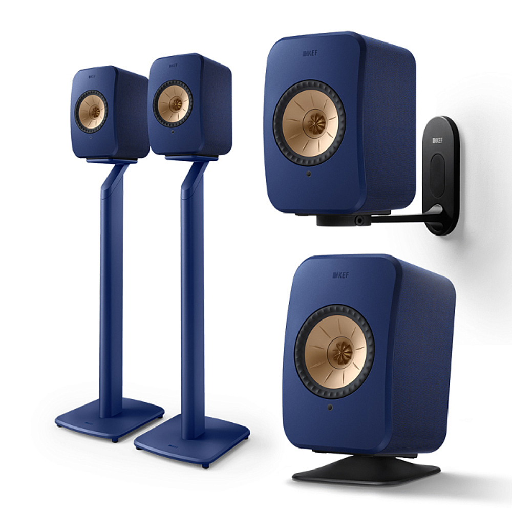 KEF LSX II Cobalt Blue активная беспроводная полочная акустическая система (пара)