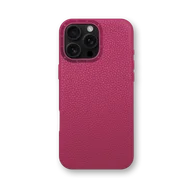 Чехол для iPhone 16 - Зернистая кожа - розовый
