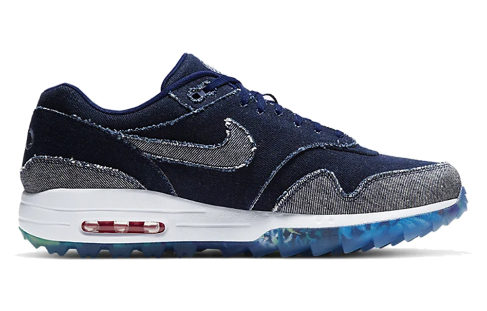 Nike Air Max 1 Golf NRG "No Denim Allowed" Denim Denim retro casual low-top running shoes men's Blue