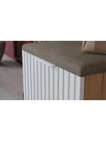 Прихожая с вешалкой Дуб Крафт золотой 145х43х226