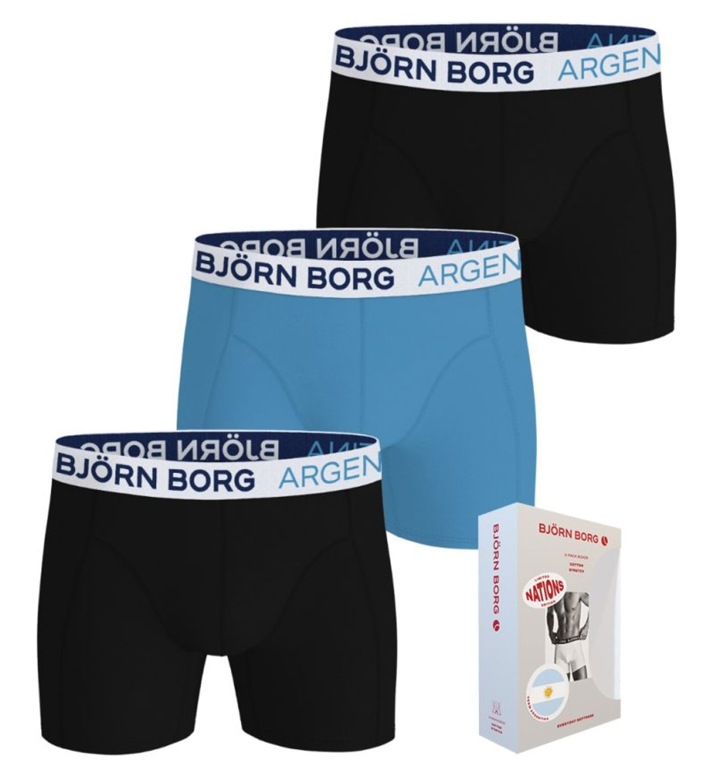 Боксерки теннисные Bj_rn Borg Cotton Stretch Argentina 3P - multicolor