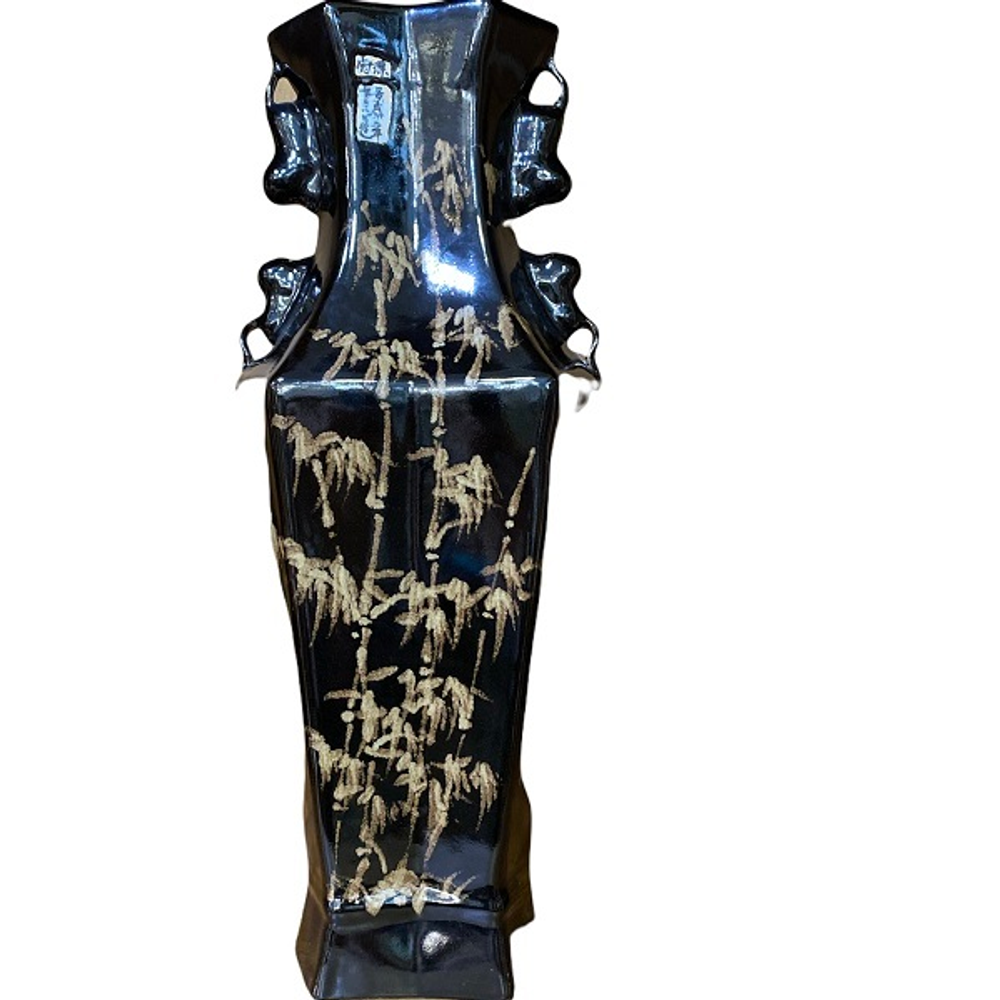 Ваза Династия чёрная 49 см