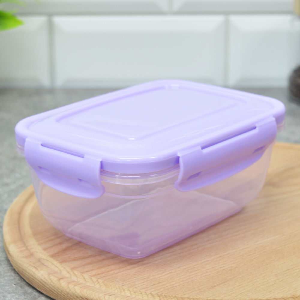 Контейнер для продуктов 0,8л герметичный прямоугольный