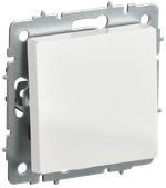 BRITE Выключатель 1-клавишный 10А ВС10-1-0-БрБ белый