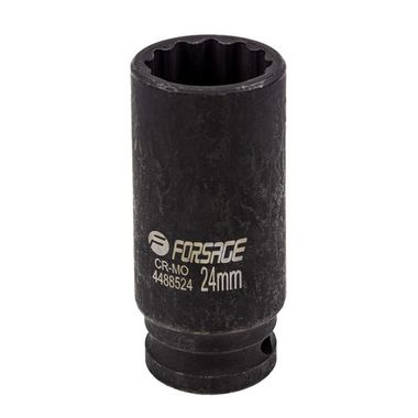 Головка ударная глубокая 24мм (12гр.), 1/2'' Forsage F-4488524