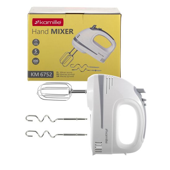 Миксер электрический ручной 300 Вт. Kamille KM 6752