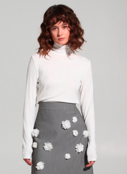 Лонгслив-водолазка женский