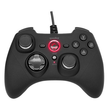 PC Геймпад проводной Speedlink RAIT Gamepad, rubber-black, PS3, SWITCH, ПК (SL-650010-BK)