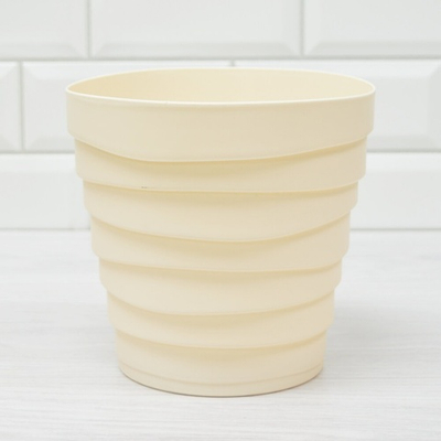 Кашпо Бархан 2,25л, кремовый