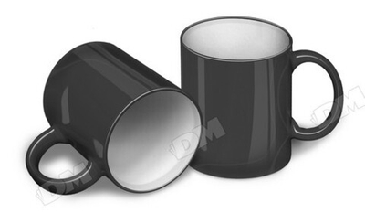 Кружка Хамелеон меняющая цвет ЧЕРНАЯ (BS)