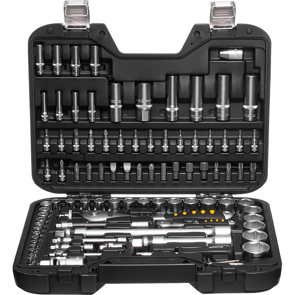 Набор инструментов 94 предмета 1/2", 1/4" Inforce, Сталь Cr-V, Профессиональный, 06-07-10