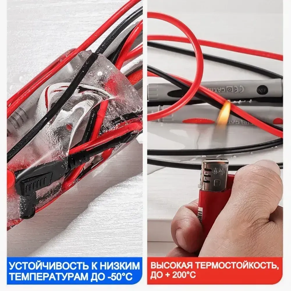 Щупы для мультиметра токоизмерительные усиленные 1000 В 20 А / МАМБАмаг