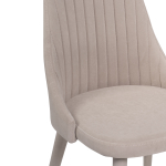 Стул на металлокаркасе Woodville Морос с чехлом катания хумус, ножки бежевые