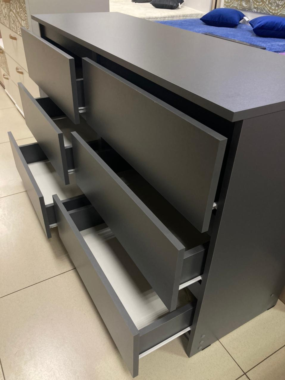 Комод Мори МК 1200.6 Графит