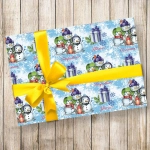 Бумага упаковочная 50х70 см «Весёлая зима» (1 лист)