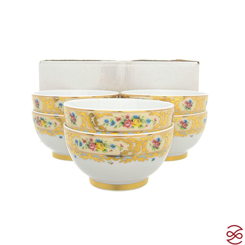 Набор пиал Falkenporzellan Vienna Creme Gold 14 см (6 шт)