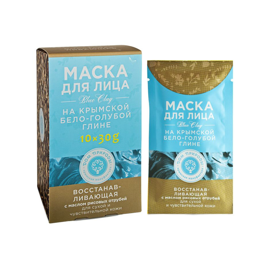 Маска Восстанавливающая для сухой и чувствительной кожи, ТМ Мануфактура Дом Природы