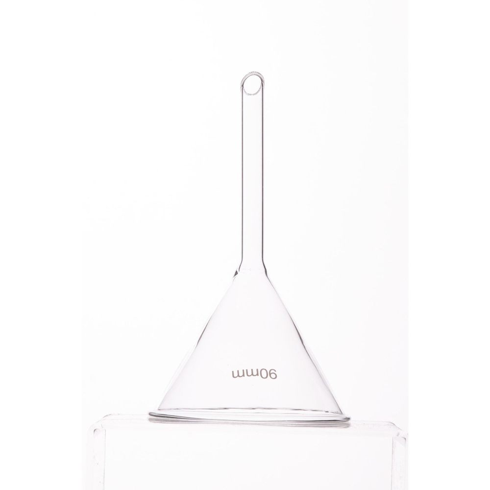 Воронка стеклянная конусная, 90 мм