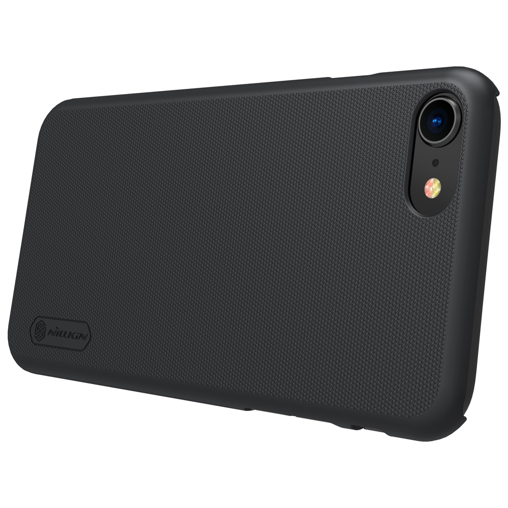 Чехол для iPhone SE (2020) и iPhone 8 от Nillkin серии Super Frosted Shield черного цвета