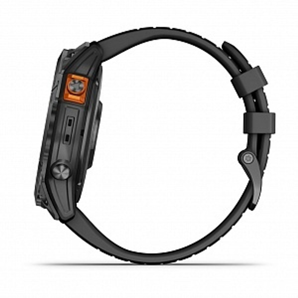 Смарт часы Garmin Fenix 7X Pro Solar Edition серый корпус c черным ремешком
