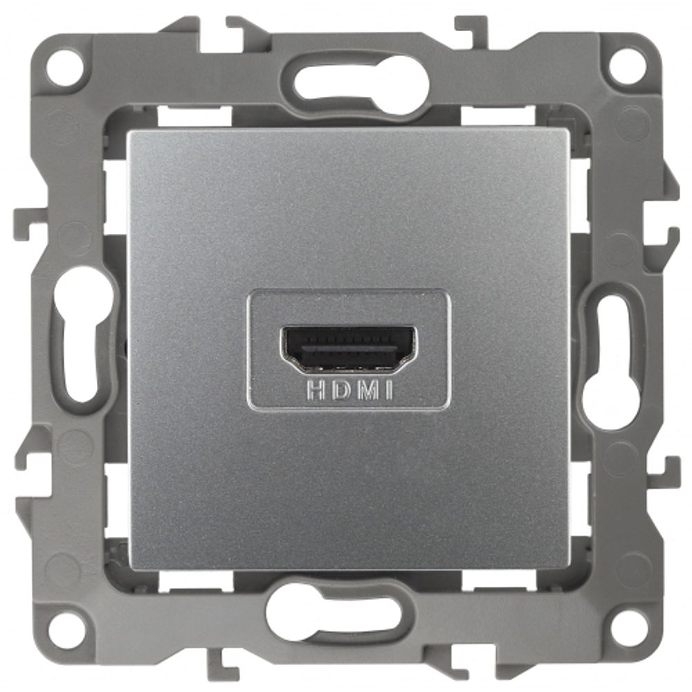 12-3114-03 ЭРА Розетка HDMI, IP20, Эра12, алюминий