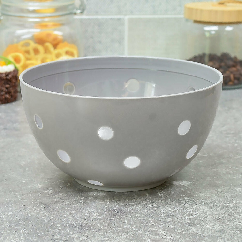 Салатник 1,4л "Sens", дымчато-серый