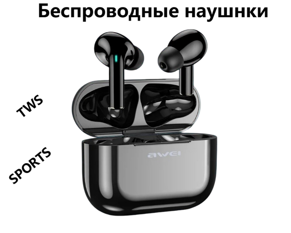 Наушники беспроводные TWS Smart Touch Кейс 450mah T29 Awei