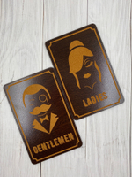 Табличка на туалет (пара М+Ж)