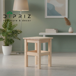 Табурет деревянный Одвар для кухни из натуральной сосны, в лаке