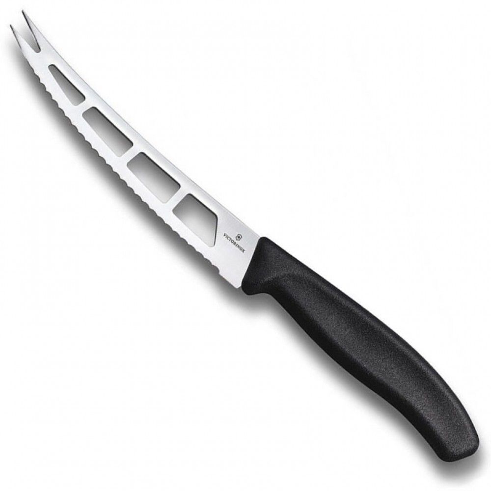 Нож Victorinox кухонный для масла и сыра, 13 см, черный