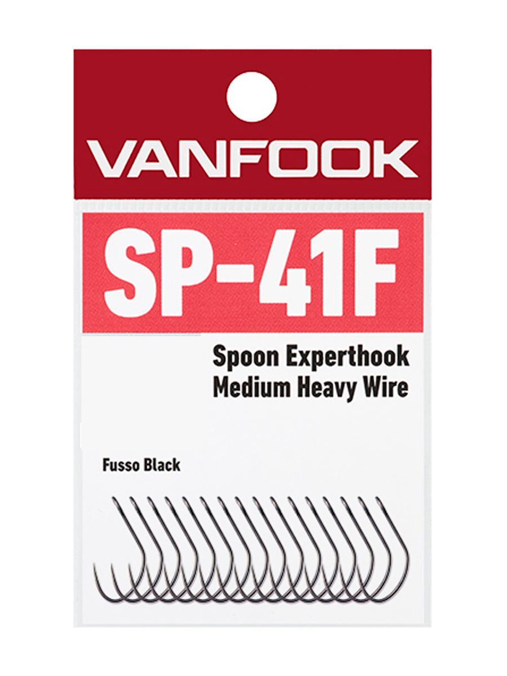 Крючок одинарный VANFOOK SP-41F fusso black #6; 16 шт