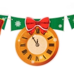 Растяжка бумажная новогодняя «С Новым Годом - Веселье» 220 см