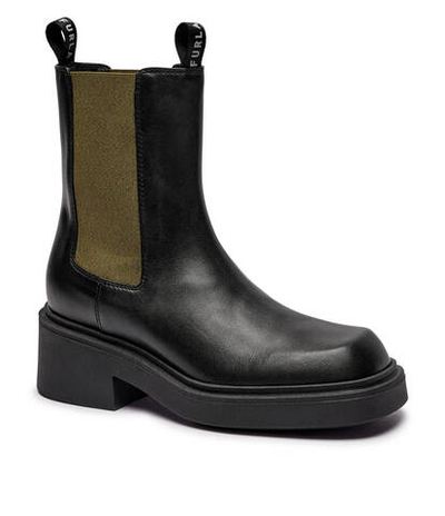 Кожаные челси на каблуке COLLEGE CHELSEA Furla - черный(YI49FCG BX1327)