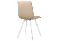 Стул на металлокаркасе Чилли белый / бежевый