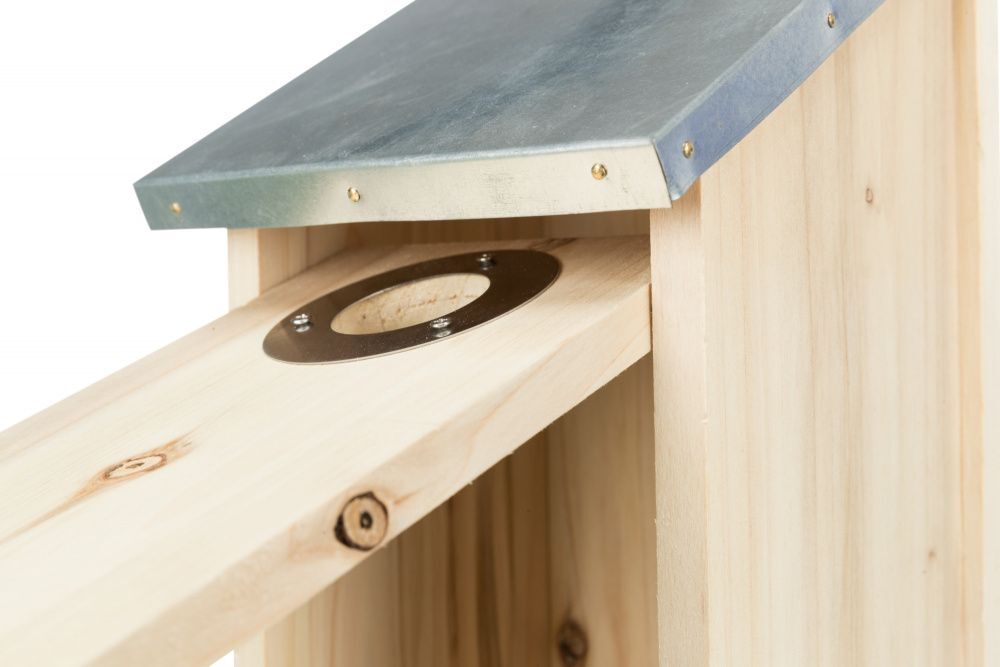 Скворечник с оцинкованной крышей для скворцов, 18 х 31 х 16 см/ф 4.5 см, Trixie