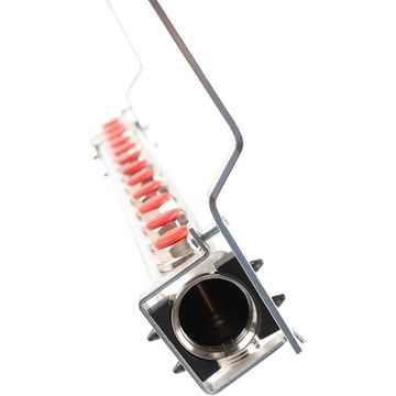 Коллектор Rommer 1"x3/4" на 12 контуров с запорными клапанами (нерж. сталь) RMS-3200-000012