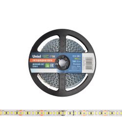 ULS-2835-168LED-m-10mm-IP20-DC24V-14W-m-5M-6500K Гибкая светодиодная лента на самоклеящейся основе. Катушка 5 м. в герметичной упаковке. Белый свет 6500K. ТМ Uniel.
