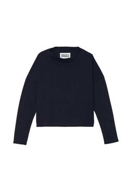 ZARA X BENITO ANTONIO ФУТБОЛКА УКОРОЧЕННОГО КРОЯ С ДЛИННЫМИ РУКАВАМИ, СИНИЙ