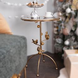 Столик Терра Птички Бронза