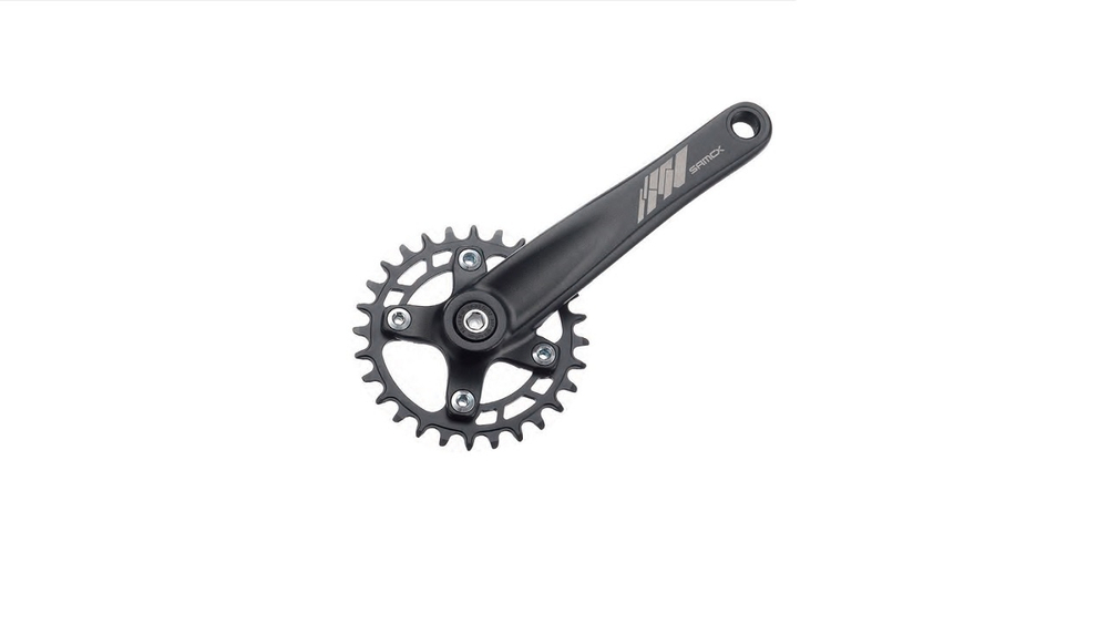 Система SAMOX MTB 1x11s/10s/9s, 32T, сталь, 175мм алюм, кв. черн.