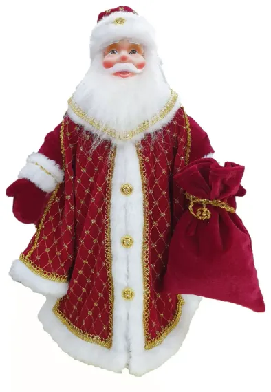 ДМ-2101 Дед Мороз под елку Царский Красный 50 см., Коломеев