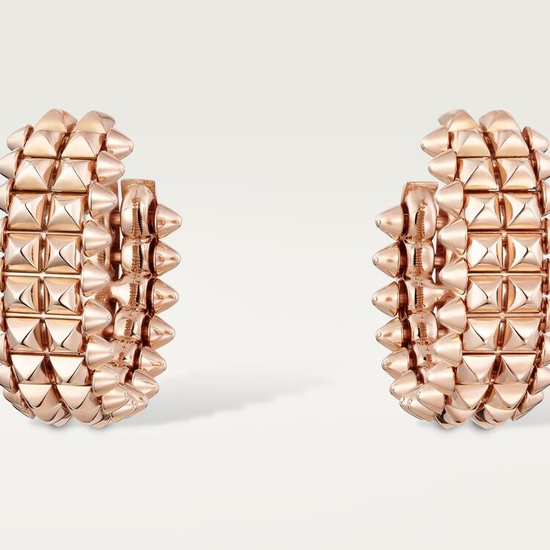 Clash de Cartier hoop earrings, double row