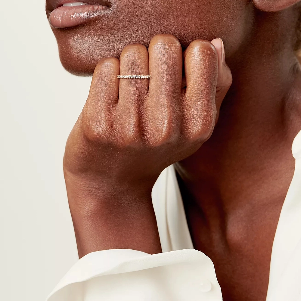 Кольцо из розового золота 18k,Tiffany 💠Soleste