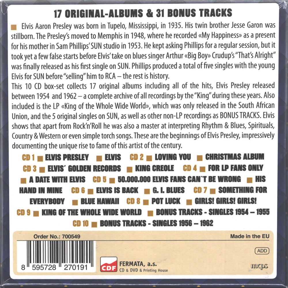 Elvis Presley / Milestones Of A Legend (10CD)