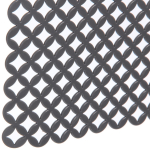 Коврик для раковины «Плетенка» 30*28см серый